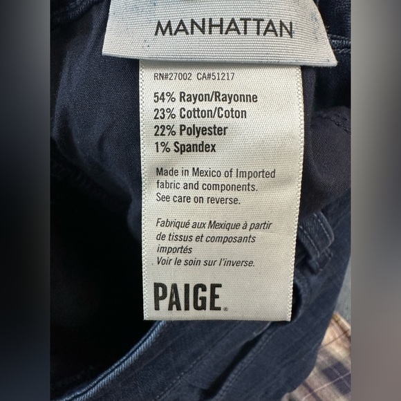 PAIGE Manhattan Bootcut Jeans, Paige Flare Jeans 25, 34 Inseam, Tall Paige Jeans - Picture 2 of 10